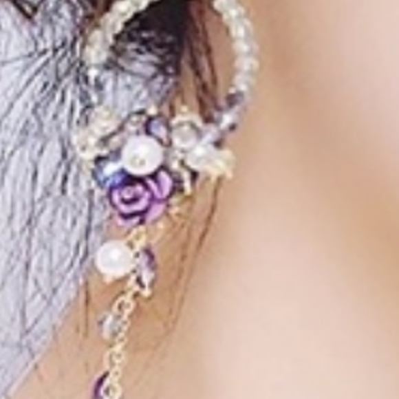 1 lft GORGEOU Crystals-rose bouquet/spring flowers - Picture 3 of 4